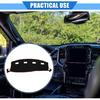 Car Dashboard Cover Compatible for Dodge for Ram 2002-2005, Protective Polyester Red Center Console Interior Trim Dash Cover Mat Pad