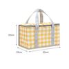 Picnic Bag Cooler Bag with Handle Insulated Oxford Cloth Ample Capacity Portable Grocery Basket for 
