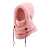 Bonnet Écharpe Une Pièce Coupe-Vent Peluche Chapeaux pour Enfants Bonnets Cagoule Doux