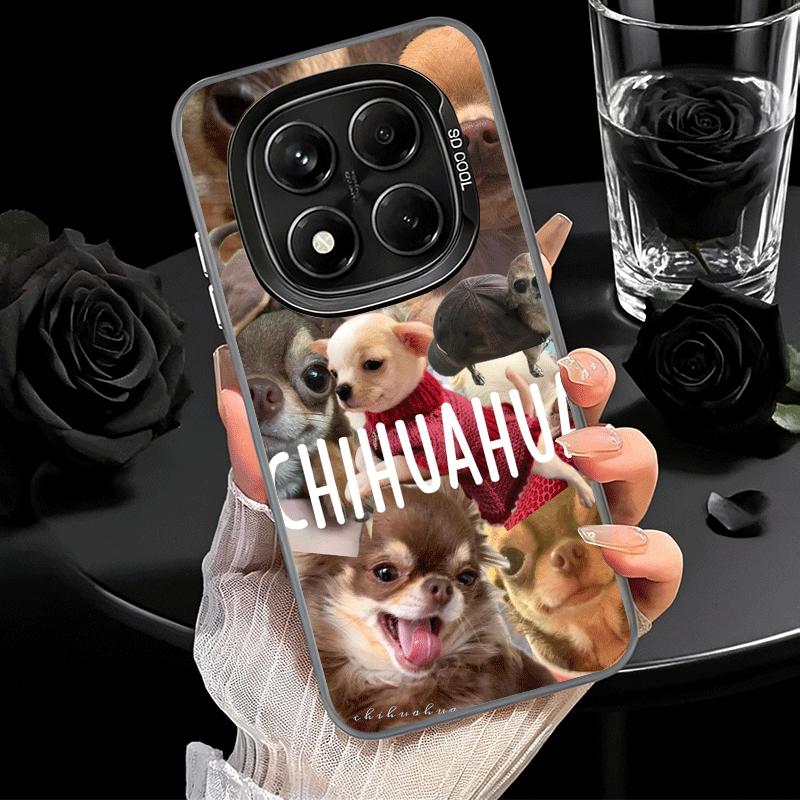Chihuahua Puppy Teacup Dog Soft Phone Case for Xiaomi Redmi Note 13 14 15 Pro Plus 12S 12 11S 11 11T 10S 10 Shockproof Cover Bac
