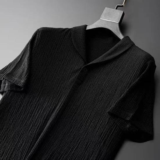 Set de 2 bucăți pentru bărbați, ținută casual, tricou cu mânecă scurtă, cu șnur elastic, talie, pantaloni lungi