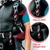 Scubas Diving Lanyard Clip with D Rings Universals Dives Flags AntiLost Strap for Water Sports fishing Gear Attachments