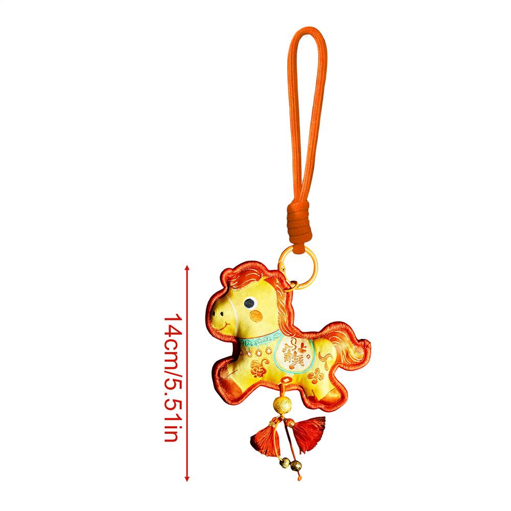 

Chinese Horse Ornament Cute Chinese Good Luck Pendant Embroidered Horse Spring Festival Ornament For Kids Friends Family Home