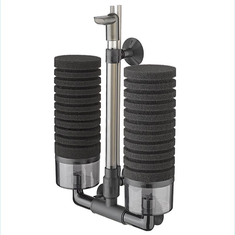 Biochemical Sponge Filter for Fish Tanks with Built-in Water Circulation and Oxygenation