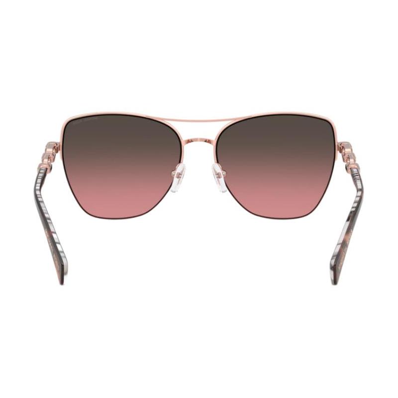 Michael Kors Personalized Design Metal Square Sunglasses Women's Bright Gold Rose Color