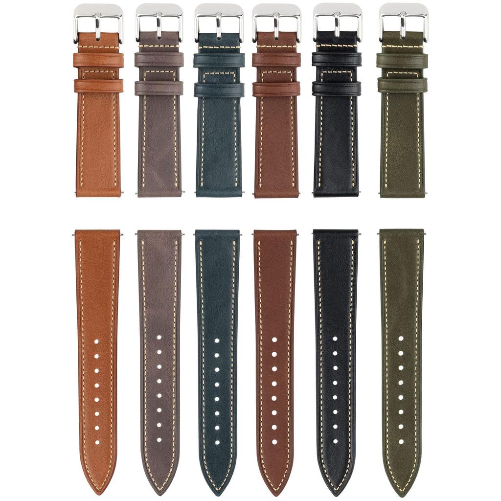 Leather Wristband 18202122Mm Oil Wax Leather Strap For Uawatc4 Pro Gt45