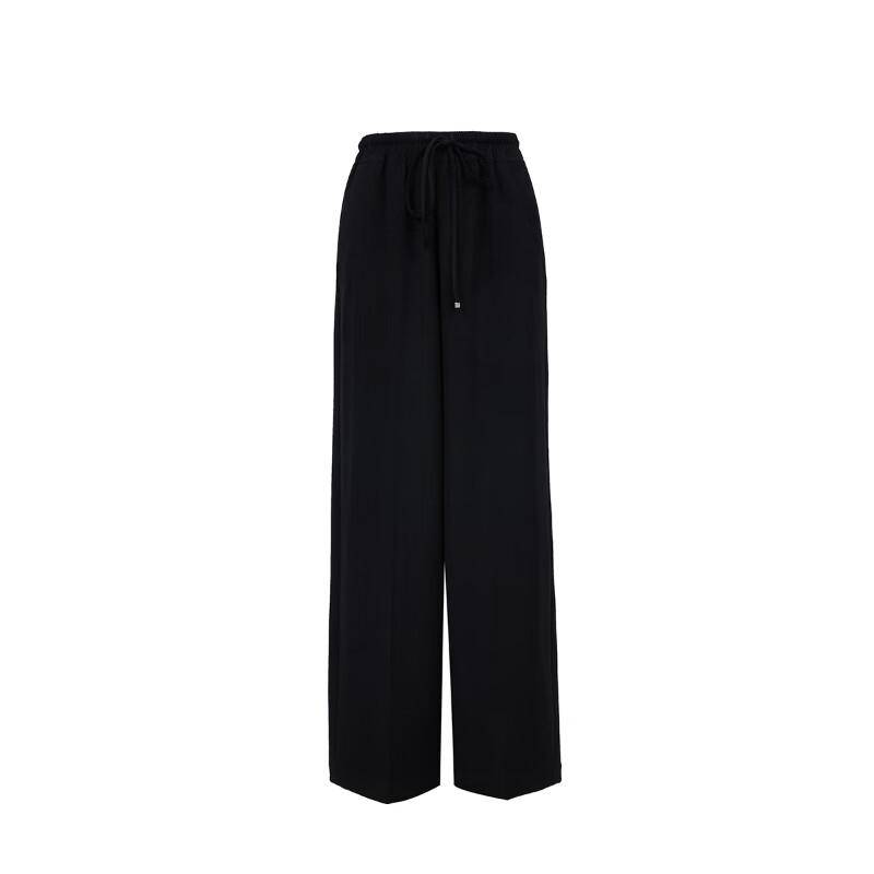 VEROMODA 2025 Autumn Drawstring Draped High-Waisted Wide-Leg Casual Pants