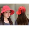 Stylish Korean Cute Youthful Round Dome Summer Sun Protection Breathable Adjustable Cotton Fisherman Hat For Women