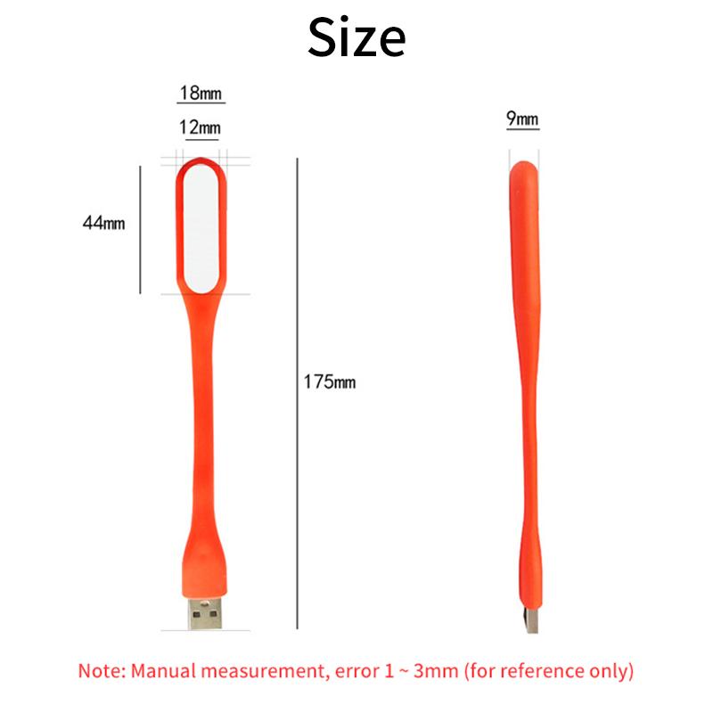 2/4/5 PCS USB LED Light Portable Book Reading Light 5V  Mini USB Table Lamp Foldable Eye Protection Night Light