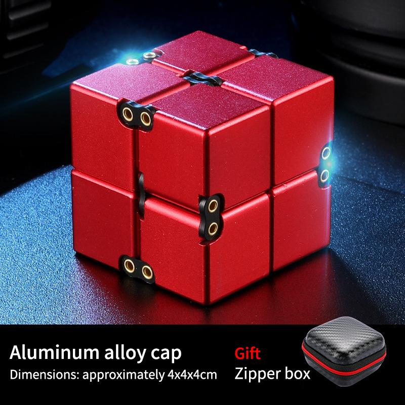 Alloy Infinity Cube Fidget Toy Ultra-Durable Sensory Stress Reliever for Adults & Kids Anxiety Relief Gift