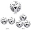 1/2/3Pcs Food Decision Dice Creative Food Decision Maker Stainless Steel Couples Food Decider Valentines Gifts for Women Men