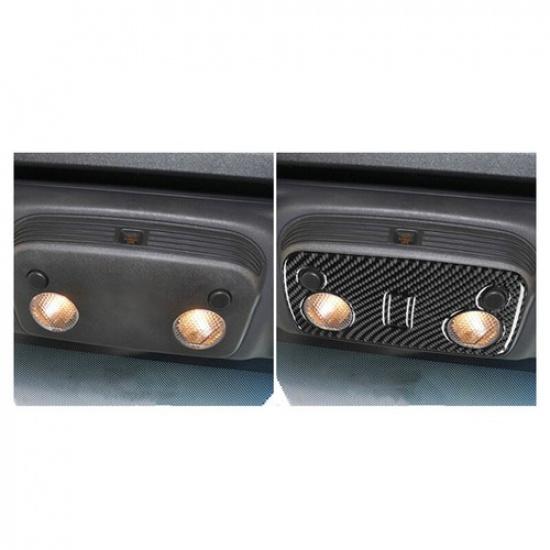 Bright Carbon Fiber Car Inner Reading Light Frame Cover For Ford Mustang 05-08
