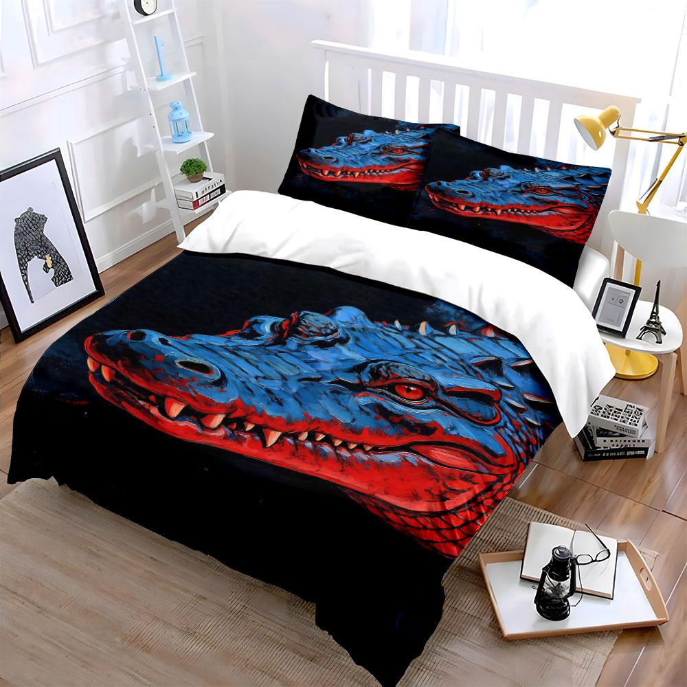 Blue and red dragon. Bedding sets Duvet cover sets Duvet covers Pillowcases(1* Duvet Cover 2* Pillowcases without duvet insert)