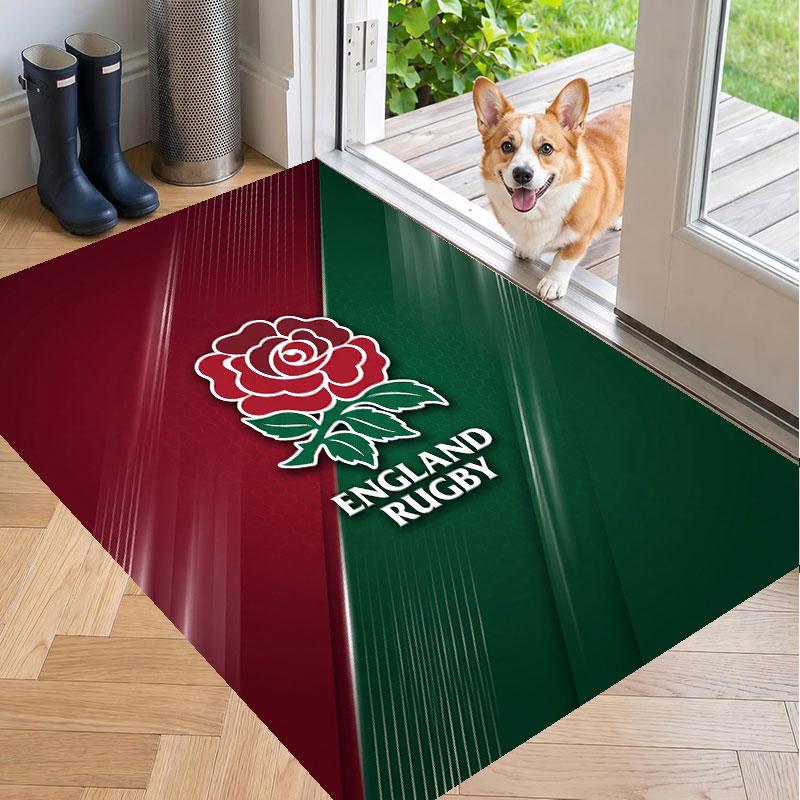 Soft Floor Carpet England Rugby Pattern Area Rug Decorative Mat For Home Room Decoration