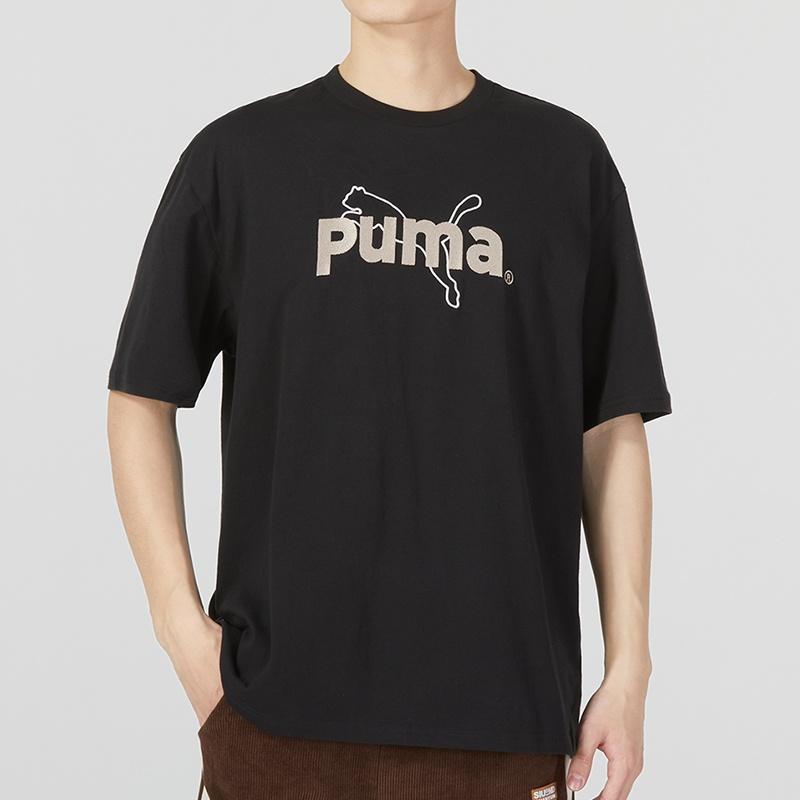 PUMA Team Graphic Shirt 'Black' Men's 621987-01