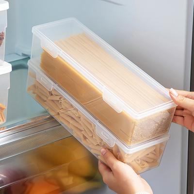 Contenitore per tagliatelle Coperchio ribaltabile Forniture da cucina Frigorifero facile da pulire Contenitore per tagliatelle Contenitore per frutta e verdura Comodo contenitore in plastica