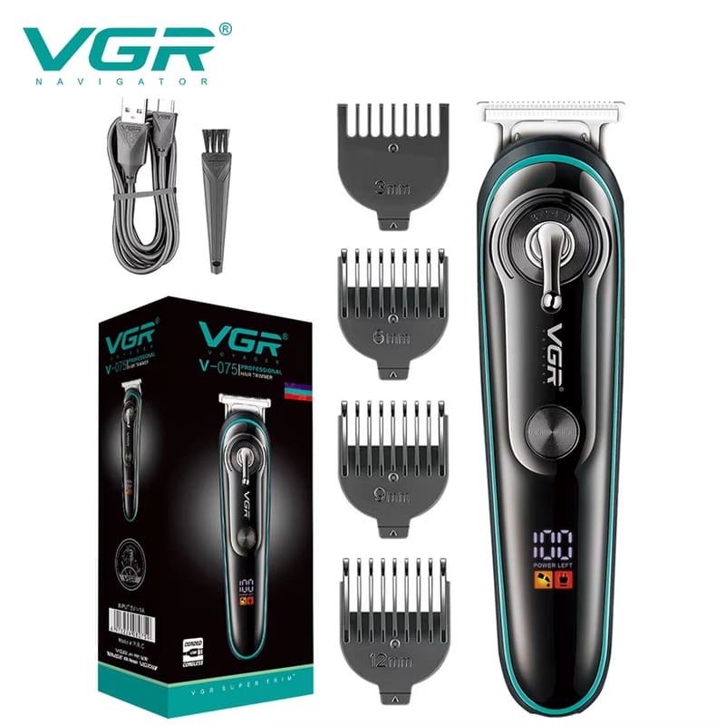 New Electric Hair Clipper LCD Digital Display Hair Salon Oil Head Sharp Blade Rechargeable Dual-purpose Men's Electric Hair Clipper Razor