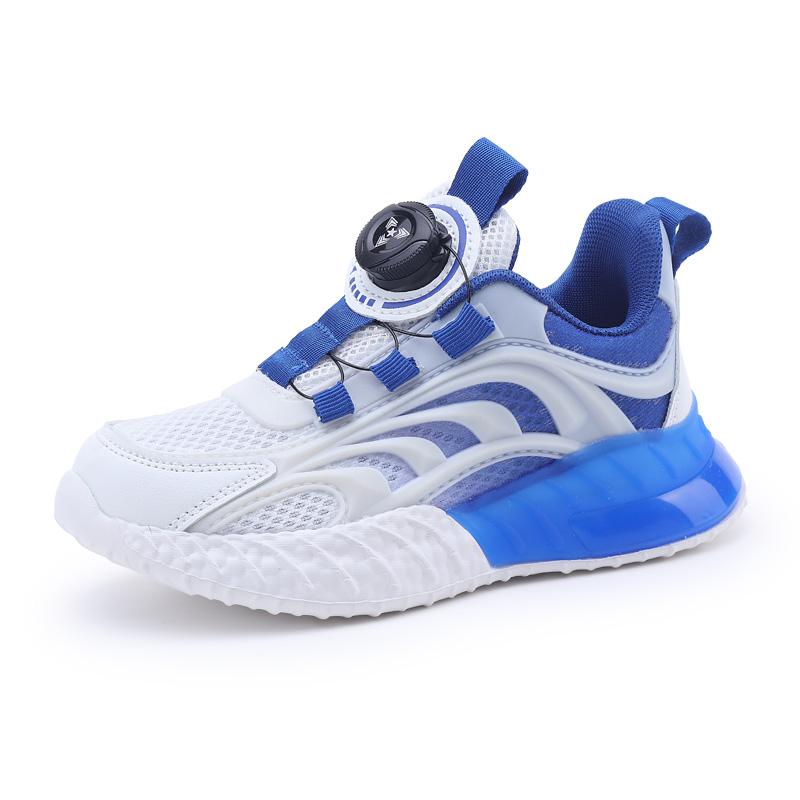 

Children Sneakers Kids Shoes For Girl Sport Tennis Casual Running Shoe Boys Mesh PU Leather Tenis Outdoor Sneaker 28 синий
