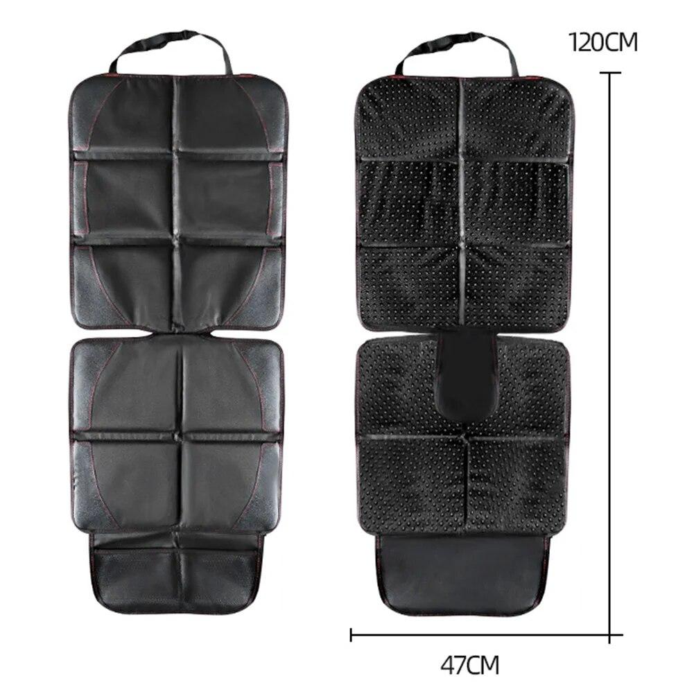 Car Seat Protective Cover with Storage Bag Children Safety Seat Anti-Slip Anti Scratch Mat Pads for Baby Kids Protection Cushion