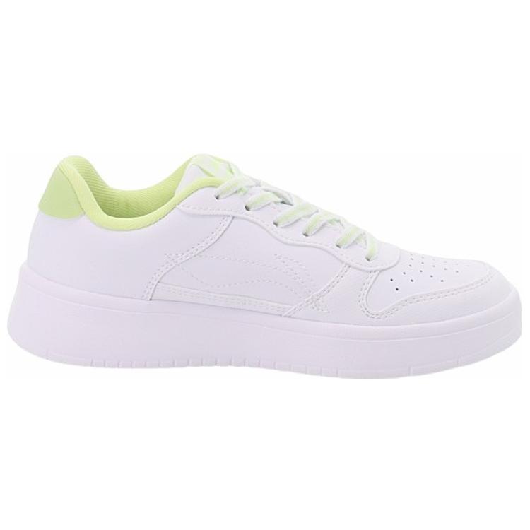 New LiNing Slip Resistant, Abrasion Resistant, Lightweight Low top Skateboard Shoes Women's White Green AGCQ578-8