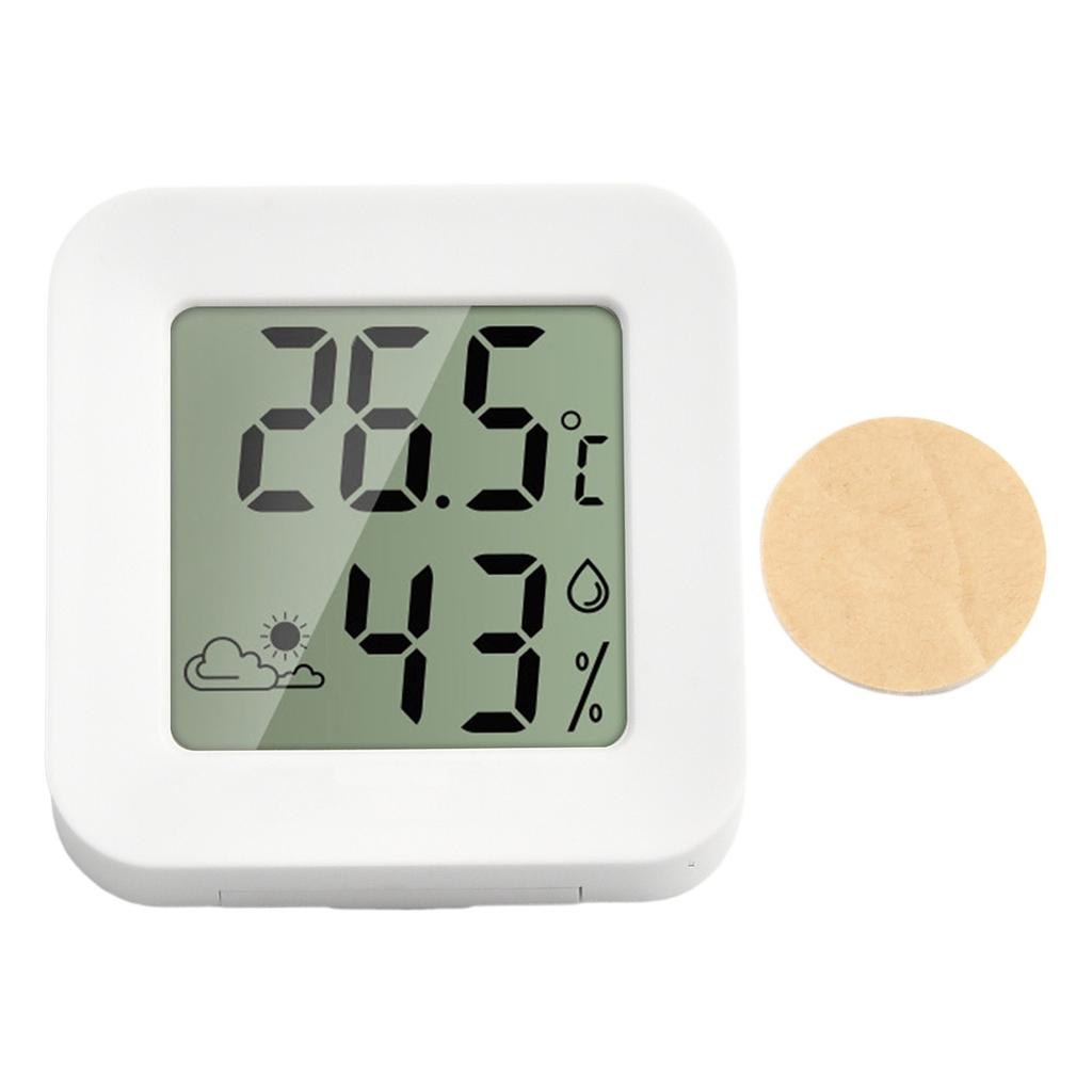 Thermometer humidity meter indoor mini LCD display time temperature for indoor