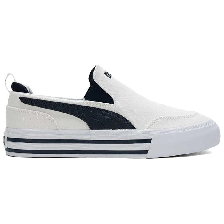 Puma Court Classic Vulc Nazouvací Bílé Námořnická Modrá Unisex Tenisky 400216-01