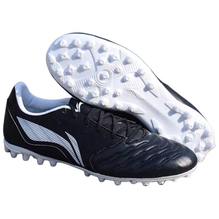 Li Ning Comfortable Professional MG (Rubber Short Studs) Artificial Turf Natural Grass Shock Absorbing Wear Resistant Football Shoes YSFU003-2