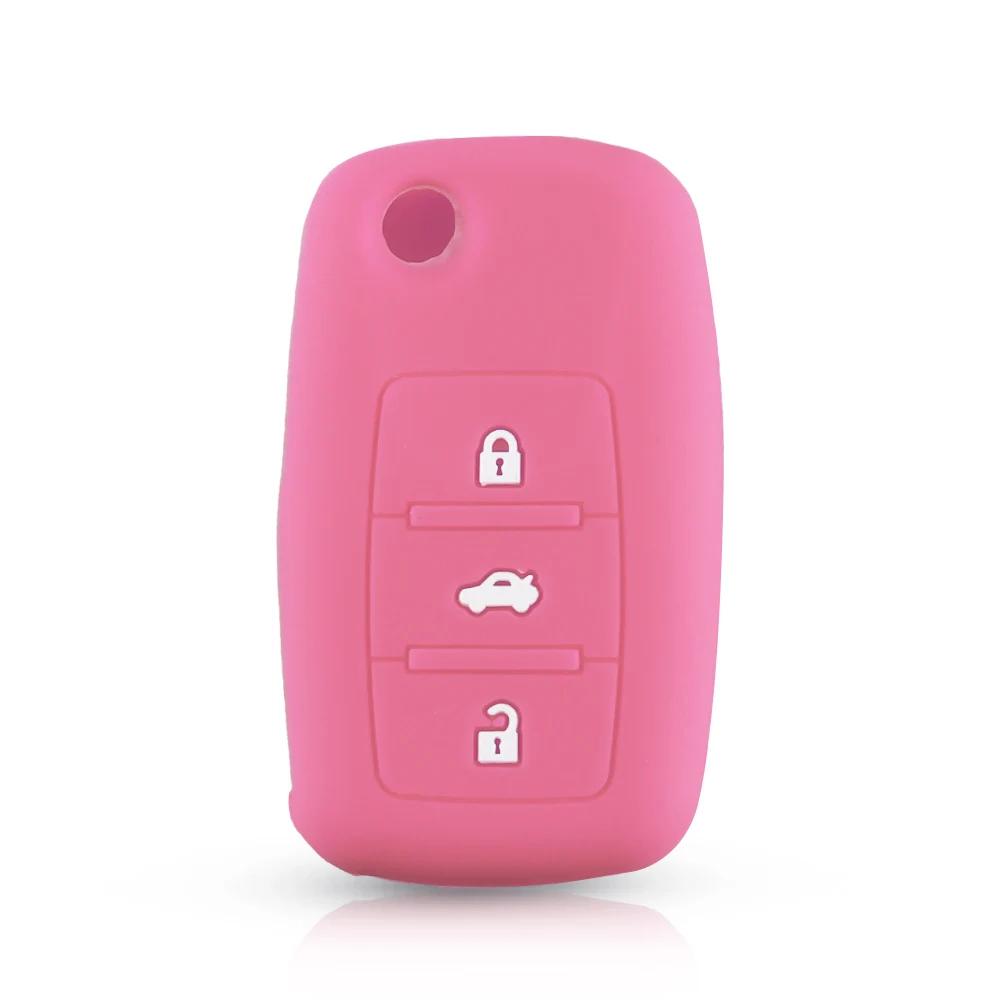 blsh7 KEYYOU Silicone Car Key Cover Case For VW Golf 4 5 6 Bora Jetta Polo Beet Passat For Skoda Octavia A5 Fabia For Seat Ibiza Leon