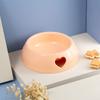Pet Love Single Bowl for Cat and Dog, Plastic Feeder, Yellow, Pink, Orange, Gray, White, Light Blue, Pet Supplies