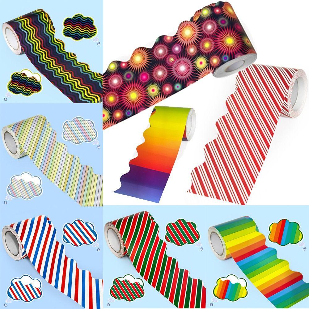 No Adhesive Border Paper Handmade Crafts Bulletin Board Border Creative Stickers