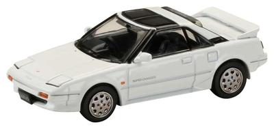 HJ64 Skala Toyota MR2 SUPER CHARGER 1988 DACH T-BAR Super Biały II Model Wykończony 1/64 1600G-LIMITED