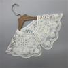 Fashion Detachable Fake Collar Faux Pearl Button Shawl Wrap Women Embroidery Floral Sequins Necklace Lightweight Capelet