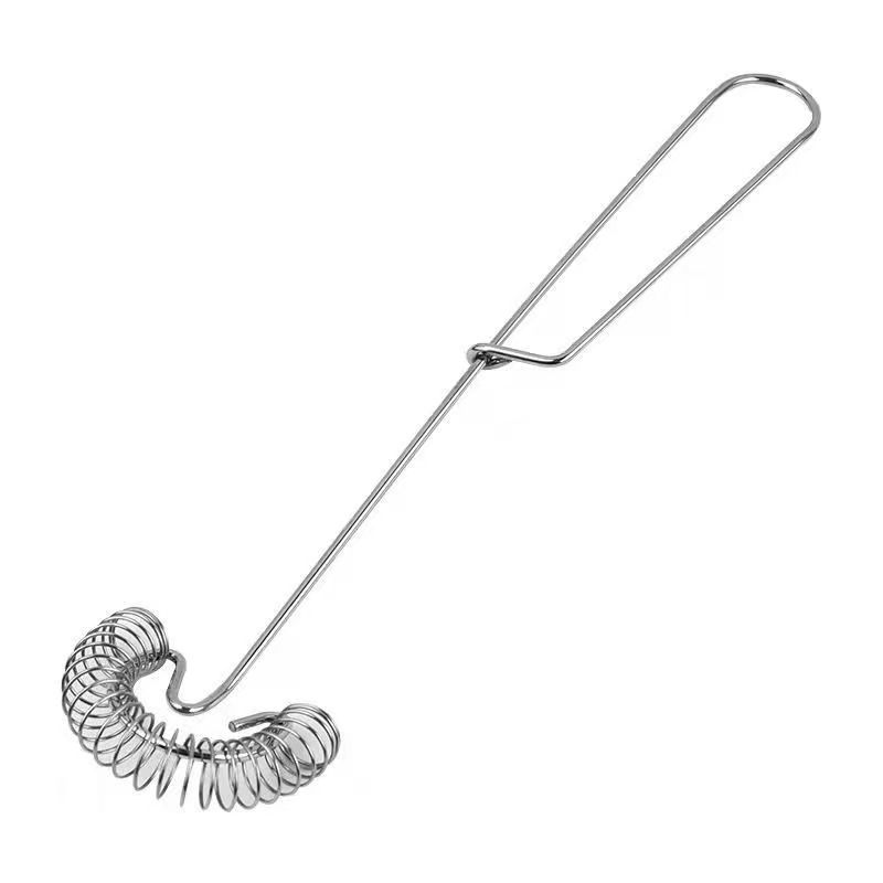 Hand Whisk Baking Tools 27cm Spring Stainless Steel Bubbler Household Egg Whisk Hand Whipped Cream Kitchen Gadgets Accessories