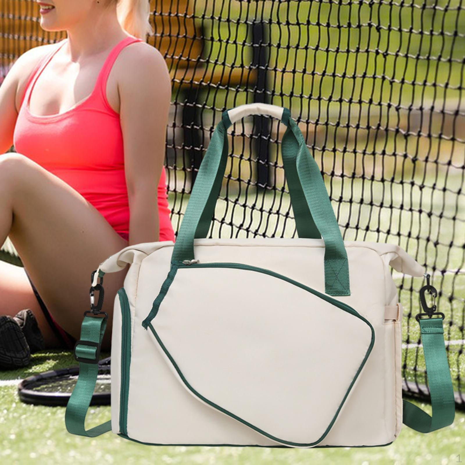 

Large Tennis Bag with Shoe Storage and Paddle Holder for Sports чорний