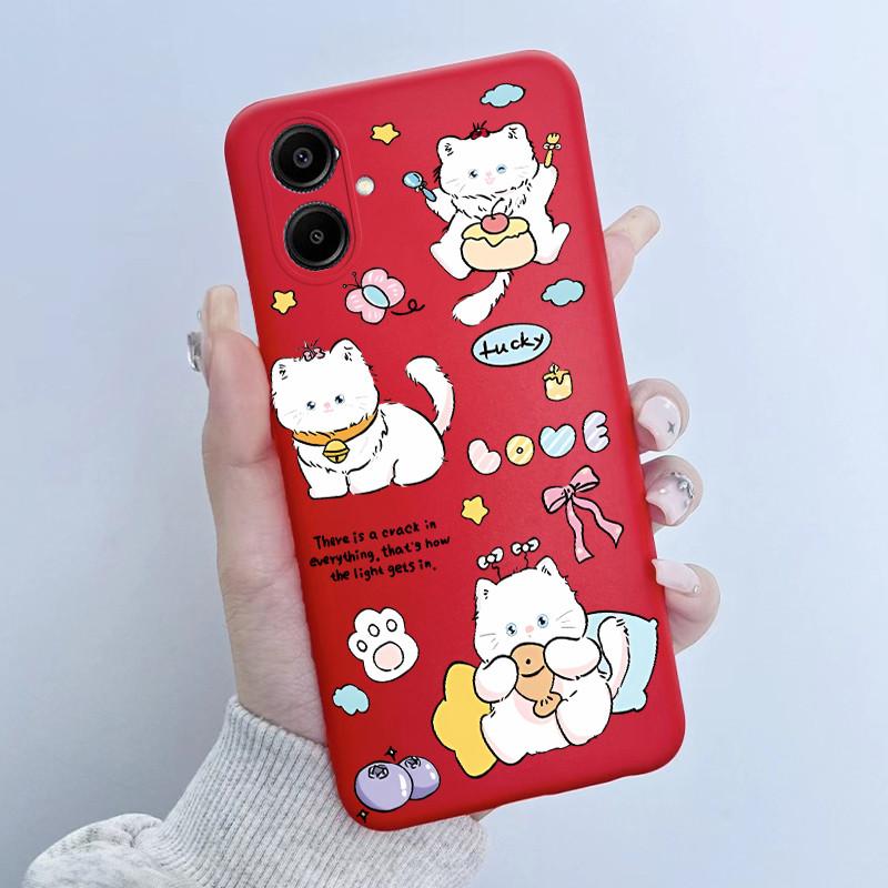 For Samsung Galaxy A06 Casing A065 SM-A065F A06 4G GalaxyA06 Cover Cute Astronaut Panda Flowers Pattern Candy Soft Silicone Case