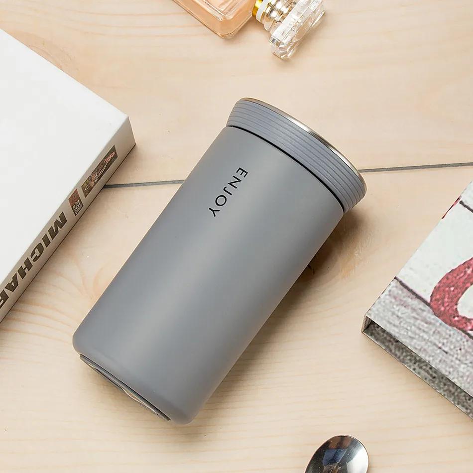 New 350ml Thermos Mug with Filter Business Style Double Wall Stainless Steel Vacuum Flasks Coffee Tea Travel Mug Thermocup