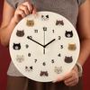 2025 Cute Cat Wall Clock Household Living Room Decorations Silent Wall Clock Children's Bedroom Decorative Clock Home Decor