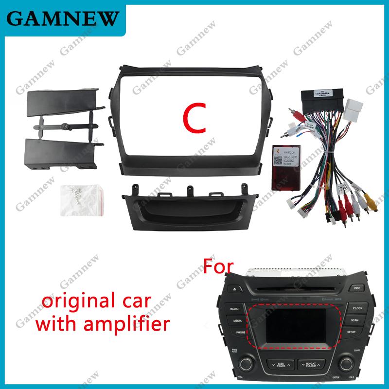 9 Inch Car Frame Fascia Adapter Canbus Box Android Radio Dash Fitting Panel Kit For Hyundai IX45 SantaFe Santa Fe 2012-2017