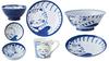 Cat's Pottery Nekochigura (Tiger) 7-piece Tableware Set, Lightweight Tableware (usukaru), Made In Japan, Mino Ware