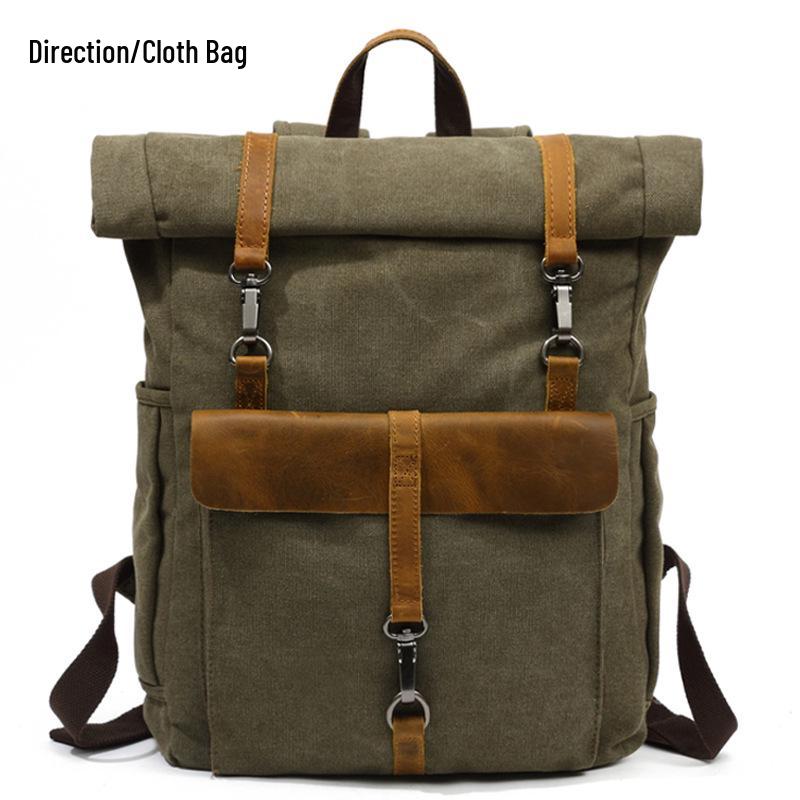 Retro Washable Canvas Backpack: Large Capacity Convertible for Laptop, Casual Travel, and Outdoor Adventures