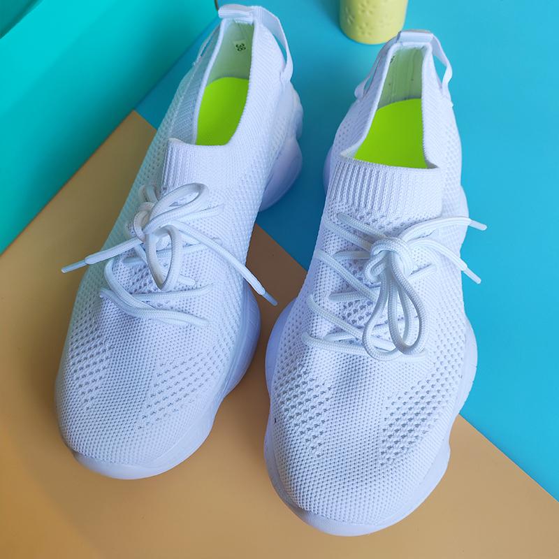 Fashion Fashionable and comfortable women's shoes seasonal casual wear thick soled sports shoes breathable mesh enhanced cushioning