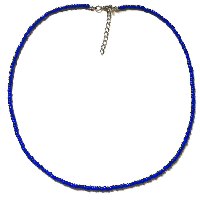 50cm Colorful Bohemian Seed Bead Choker Necklace – Perfect for Halloween & Christmas