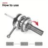 3PCS Starter Disk Removal Tool Motorcycle Repair Wrench Tool Four-claw Sleeve Motorcycle Clutch Nut Removal 18mm 20mm 22mm
