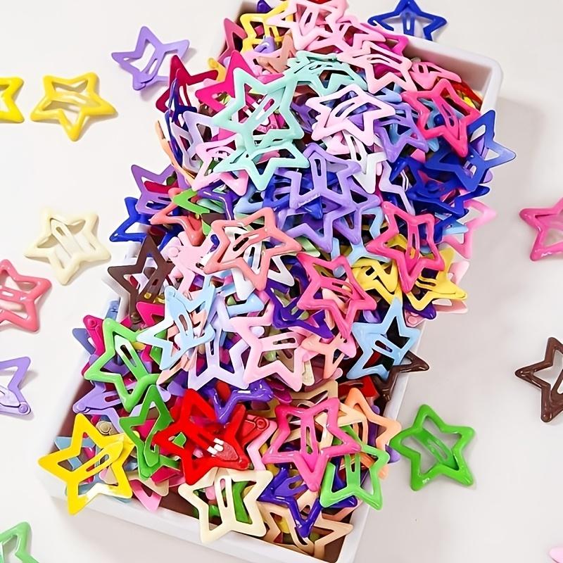 10/20/30/40/50 Pieces of the Star Design Dopamine Cute Sweet Girl Colorful Hairpin | Back-to-School Season Accessories