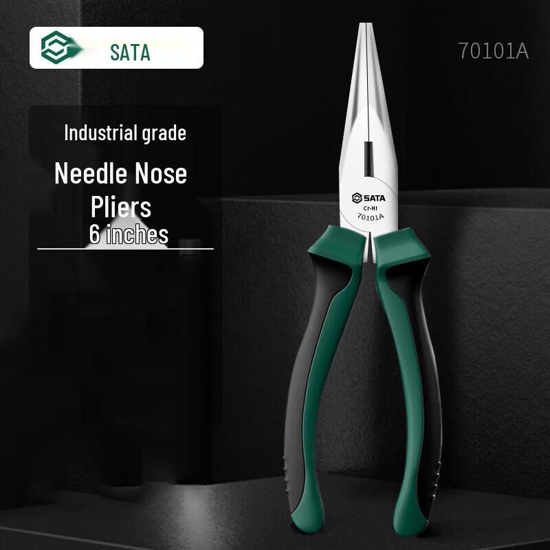 SATA Multi-function Electrician s Needle-Nose Pliers 6 inch