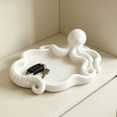 3D-gedruckte Oktopus Schmuckschale für kleine Gegenstände Meeres-Thema Aufbewahrungsschale Multifunktional