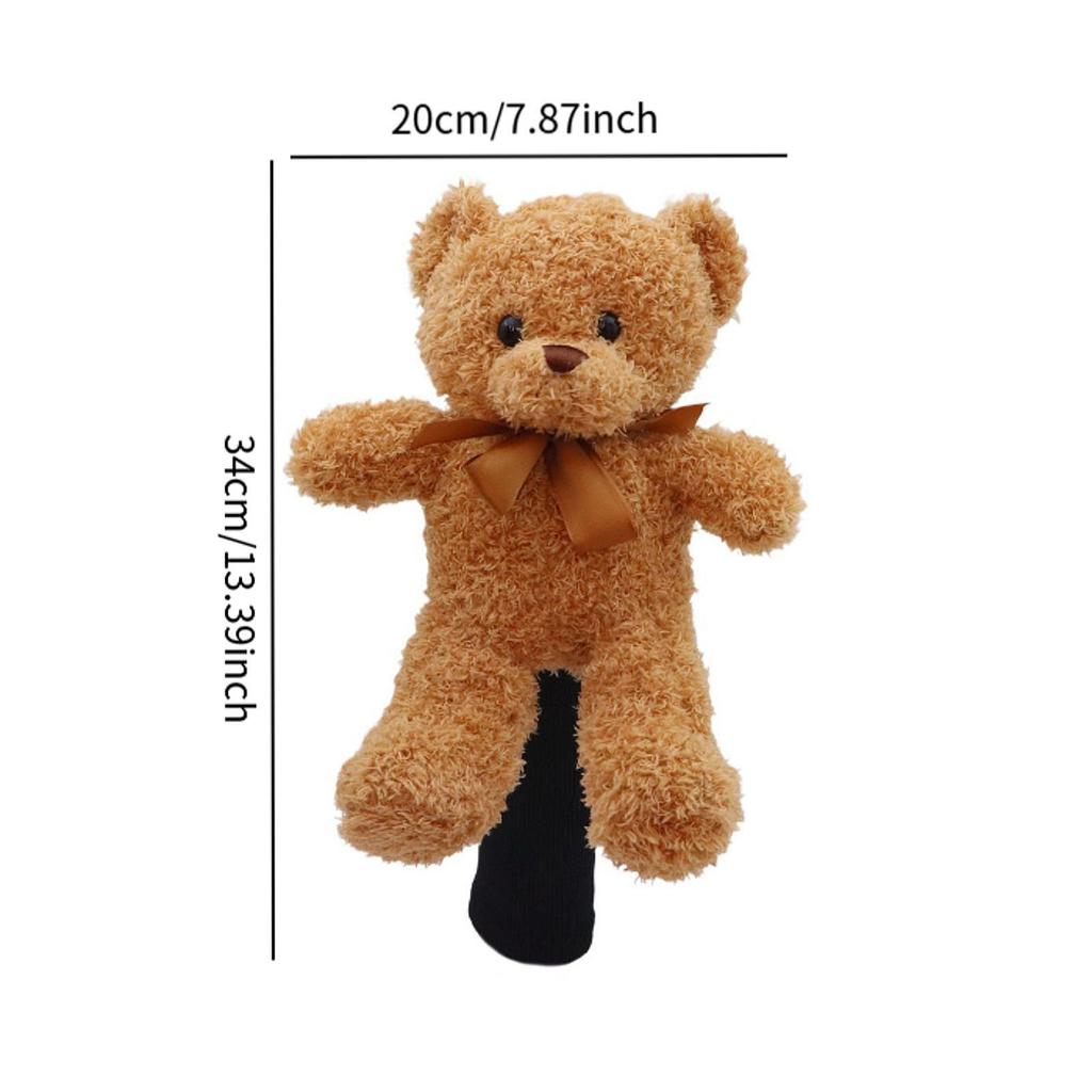 Golf Wood Headcover Golf Training Supplies Cartoon Protective Sleeve Funny Driver Headcover for Women Golfer Adults Lovers Kids