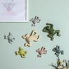 Nordic Style Ceramic Frog Wall Hanging Ornaments Living Room Background Display Crafts 3D Frog Wall Hanging Decoration