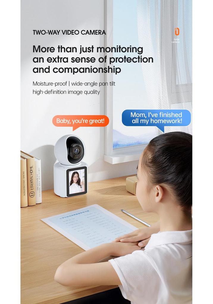 Smart WiFi Video Call Camera with Remote Intercom and Voice Activation
