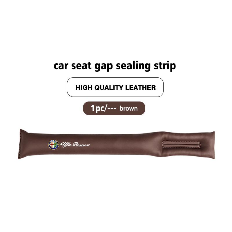 

2026 Hot Sticker For Alfa Romeo 1/2PCS Car Styling Leather Seat Gap Filler Leak-proof Plug Padding Strip Giulia 147 Mito 156 159